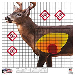 Pro-Shot Products 25x25 Whitetail Deer Sight-in Target 5 Pack