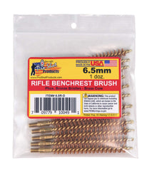 Pro-Shot 6.5mm rifle bore brush with brass core and bronze bristles
