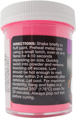 Curing in oven creates a durable, long-lasting lure coating.