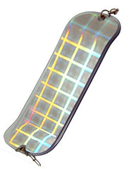 Pro-Troll HotChip 11-Inch Flasher in UV plaid finish attracts salmon with EChip bait technology.
