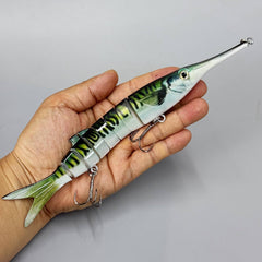 Proaovao Color D long fishing lure – close-up of body and eyes