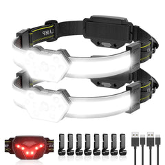 ProaStar EXIN Dechen headlamp 270° wide beam illuminates large areas for hands-free use