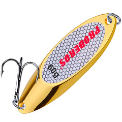 PROBEROS fishing spoon gold pack of 10 ready for versatile jigging