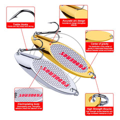 PROBEROS spoon lure with lifelike wobble and water displacement