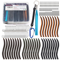 PROBITE Senko worms lure kit front view—compact setup ideal for ready bass fishing sessions.