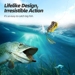 Topwater action demonstration on water surface