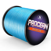 Procean braided line four-strands close-up highlighting high strength construction