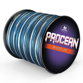 Procean braided line moss green spool showing high strength for long casts