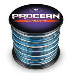 Procean braided line thin diameter close up shows 0.68mm cross-section
