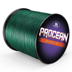 Procean braided line with thin diameter enables precise casting and longer casts.