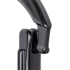 ProClimb forged aluminum carabiner snaphook side profile for ergonomic handling.