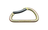 ProClimb Modified D carabiner with bent gate for quick rope clipping.