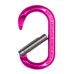 ProClimb non-locking carabiner 4kN pink, versatile for lightweight attachments.