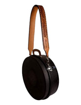 Professional's Choice buckstitch and feather leather rope can strap adds organized storage with Western style.