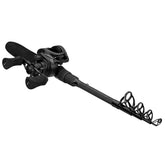 ProFISHiency Premium Baitcast Pocket Combo rod extended for travel-friendly casting