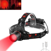 PROFORUS hunting headlamp red light front view for hands-free night tasks
