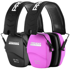 PROHEAR 016 ear protection earmuffs folding design for easy carry and storage