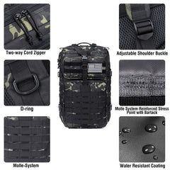 Prospo hydration compatibility close-up shows bladder hose routing for easy access on the move.