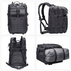 Prospo 40L backpack padded shoulder straps provide comfort during long hikes