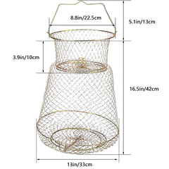 Two spring trap doors on the PSGGARY crab basket for crabs, fish and shrimp