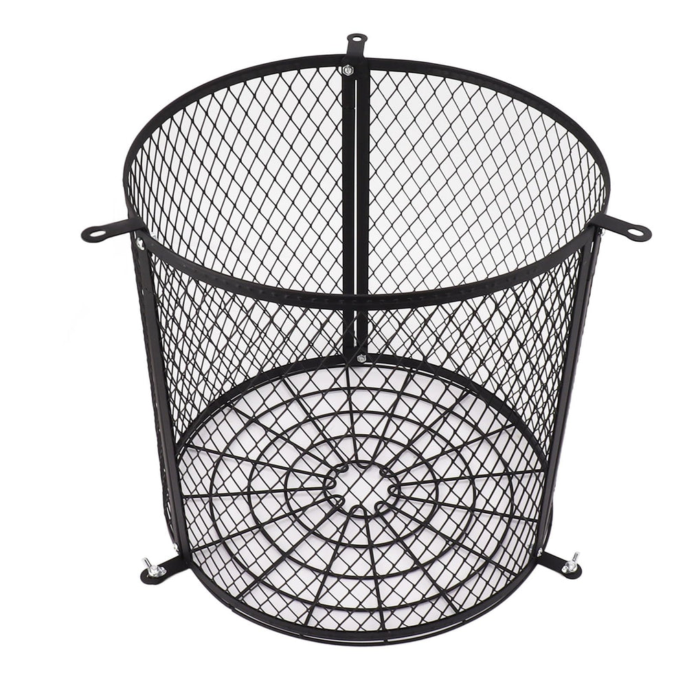Pssopp Deer Feeder Guard front view showing protective stainless steel cage.