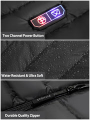 PTAHDUS battery pack powers quick heat and phone charging on the move.