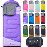 PTEROMY sleeping bag compact pack for easy backpacking storage.