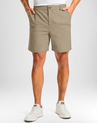 Pudolla men's golf shorts 9in inseam—full range of motion for casual and golf wear.