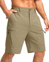 Pudolla men's hiking shorts with 5 pockets for secure trail storage.