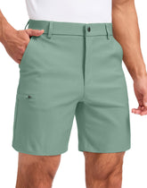 Pudolla men's shorts with four-way stretch fabric for flexible movement on the course
