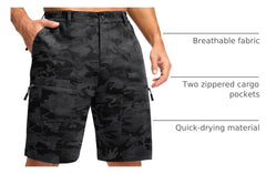 Pudolla water-resistant upf50 shorts protecting skin during outdoor activities