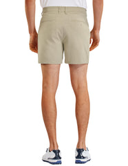 PULI golf shorts elastic waistband close-up highlights flexible fit for active days