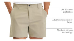 PULI golf shorts pocket layout shows five pockets for essentials on the go