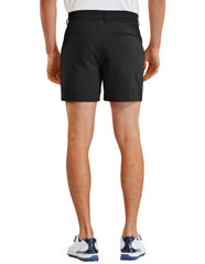 PULI golf shorts waterproof fabric close-up showing weather-ready protection.