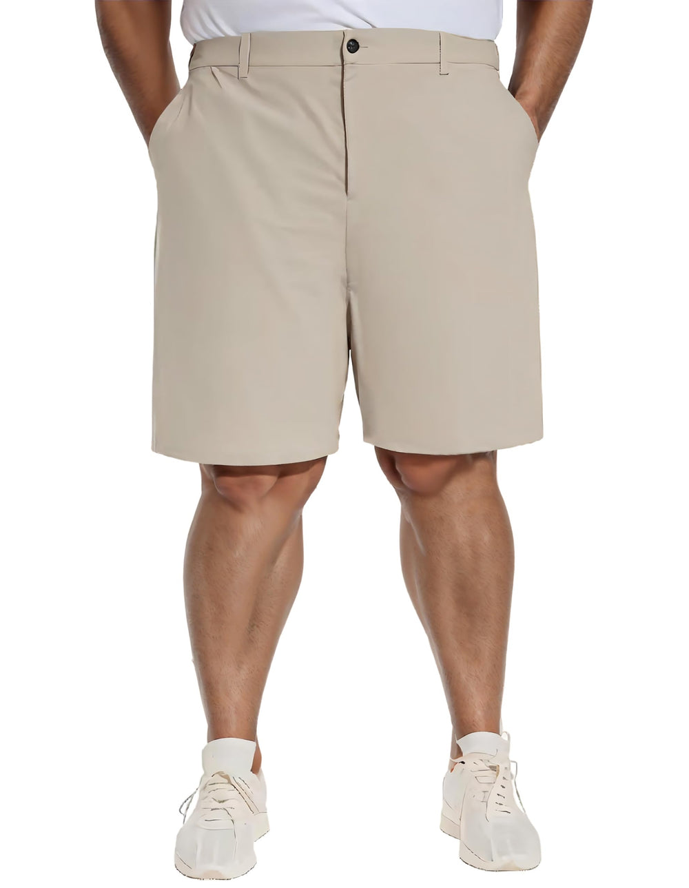 PULI mens big-and-tall shorts front view with lightweight stretch fabric