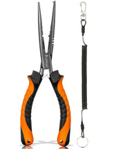 Pullther Needle Nose Pliers 9.4 inch saltwater pliers with long handles for deep hook removal