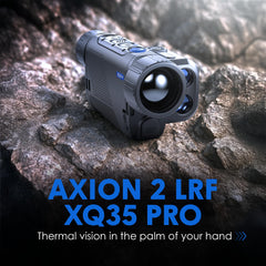 Pulsar Axion 2 LRF XQ35 Pro thermal sensor captures subtle heat differences in challenging light.