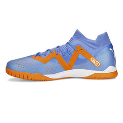 PUMA Future Match IT blue glimmer outsole close showing non-marking indoor traction