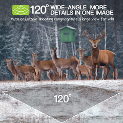 Punvoe trail camera exterior with IP66 waterproof housing for rugged environments