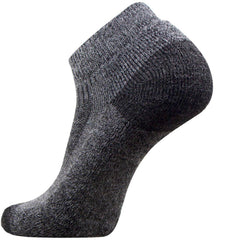 Pure Athlete Walking Socks on foot, black design for versatile workouts.