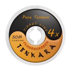 Pure Tenkara 4X fluorocarbon tippet spool 50m in freshwater clear