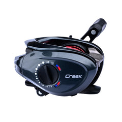 Pure Lure Cheetah AIR Creek reel metal frame close-up for finesse fishing.