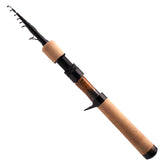 PureLure collapsible travel rod demonstrates portability for on the go fishing.