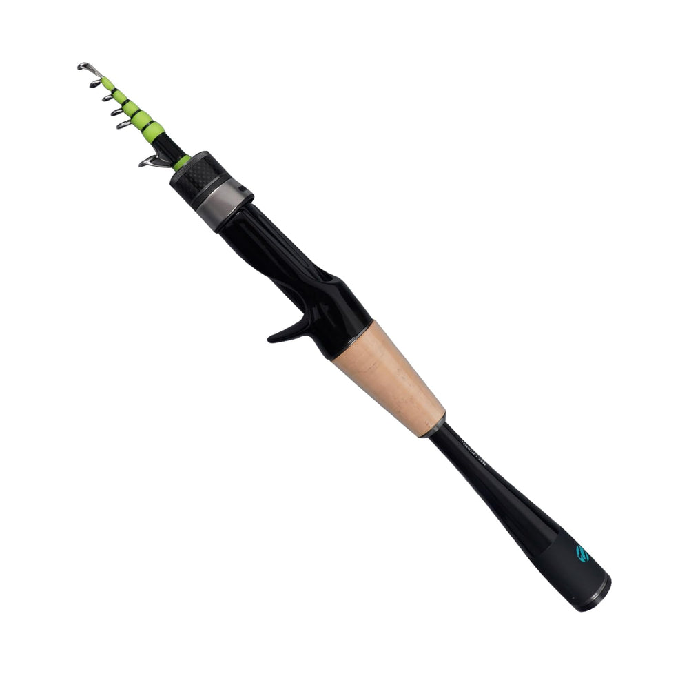 Pure Lure telescopic rod with spare solid tip for field repairs and bite sensitivity
