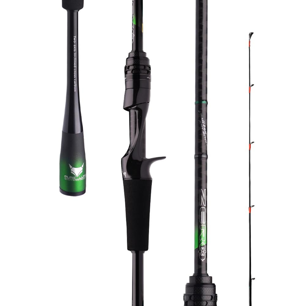 PureLure Zero Baitcasting Rod solid tip for enhanced bite detection