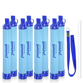 Purewell outdoor water filter straw compact for on-the-go hydration and safety.