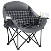 PUVASIA oversized camping chair wide-seat display highlighting spacious comfort.