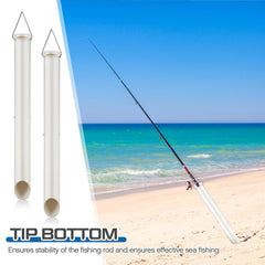 PVC sand spike 22-inch rod holder for surf fishing
