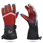 Pvnoocy heated gloves leather outer-shell provide durable warmth during cold days