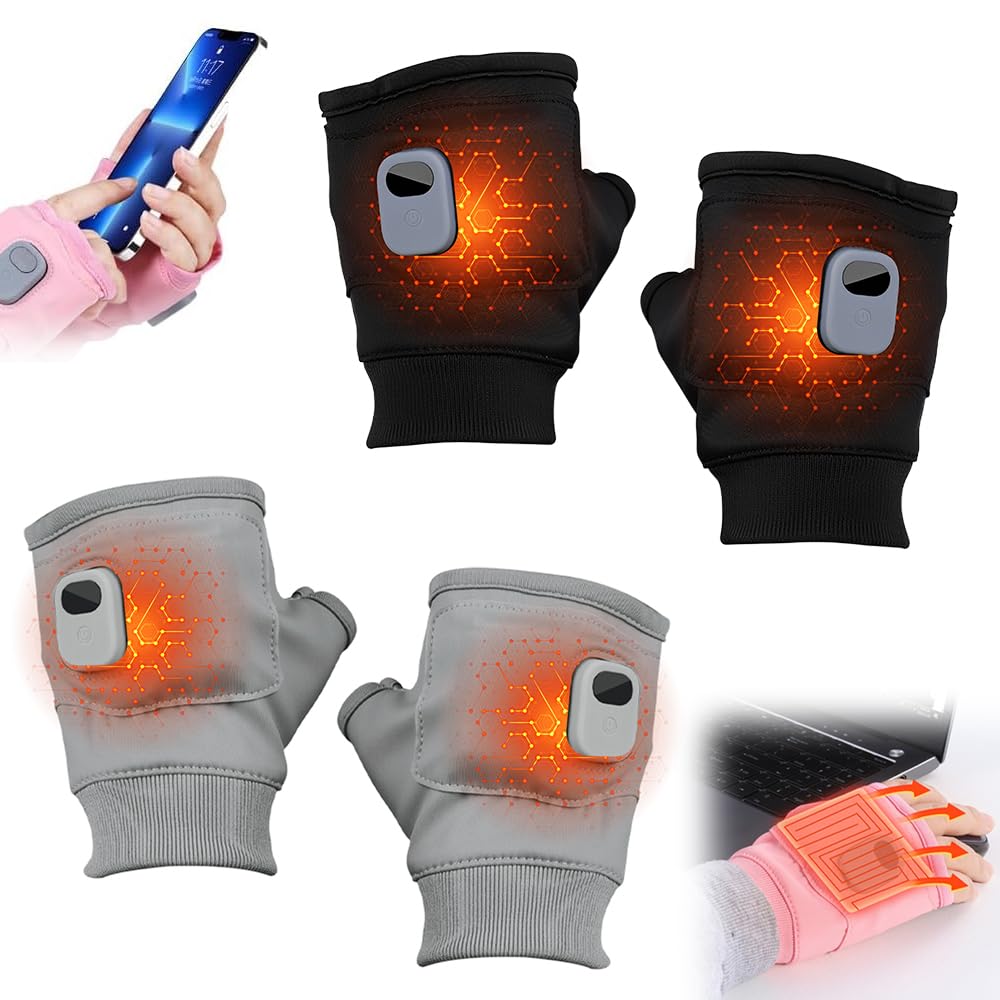 PVZXR portable heating gloves with a digital display for instant warmth on the go.